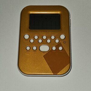 Radica Lighted Solitaire Handheld Electronic Game Gold TESTED WORKS